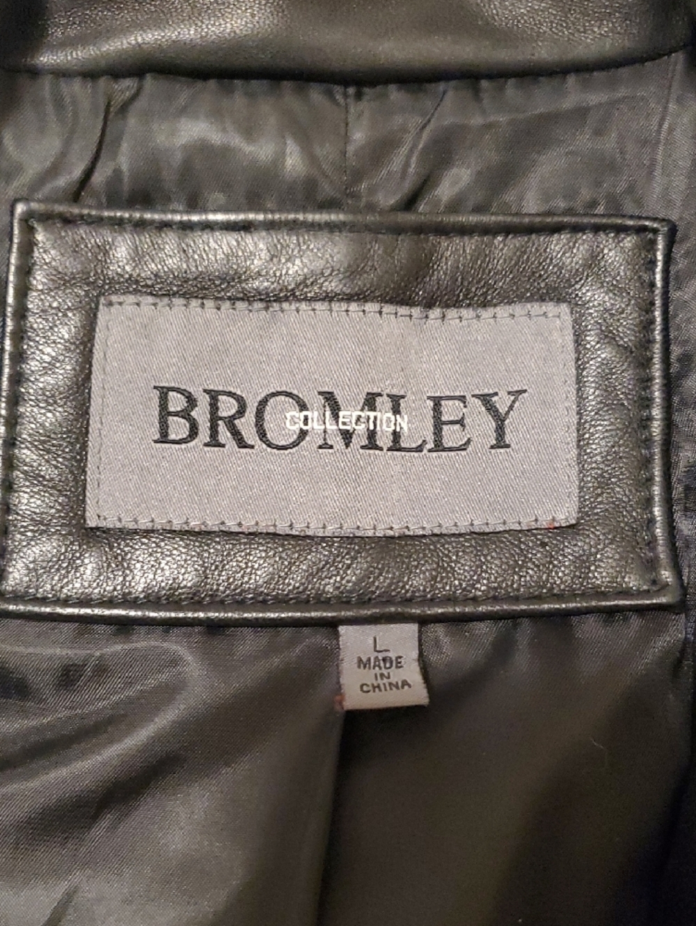Bromley Sheen Soft Leather Zip-Front Women's Jacket in Black - Picture 2 of 15